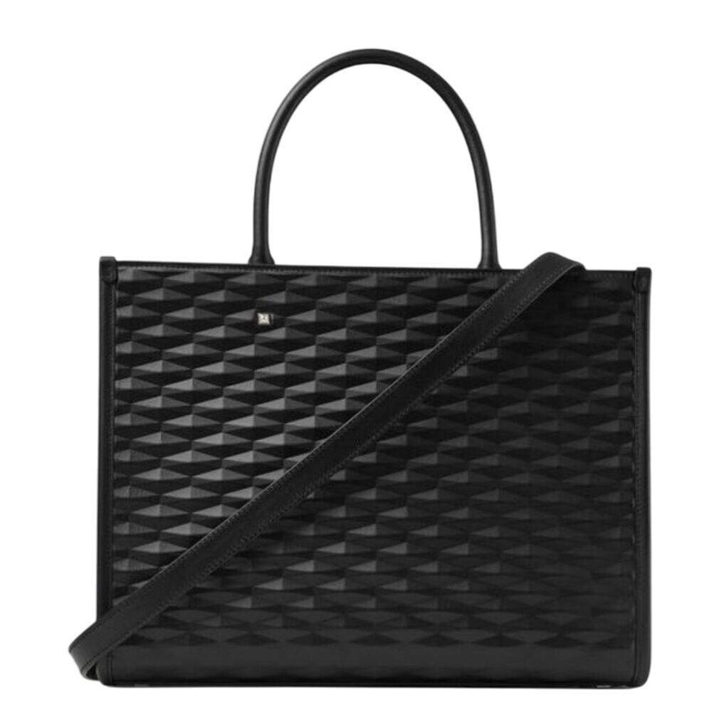 Jimmy Choo The Avenue M Diamond Embossed 3D Calf Skin Leather NEW FULLINCLUSION - Picture 3 of 8